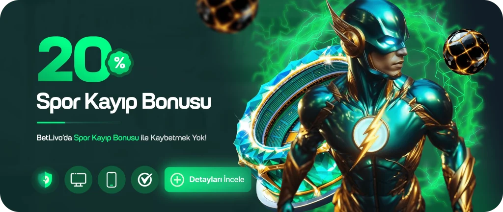 betlivo %20 spor kayıp bonusu