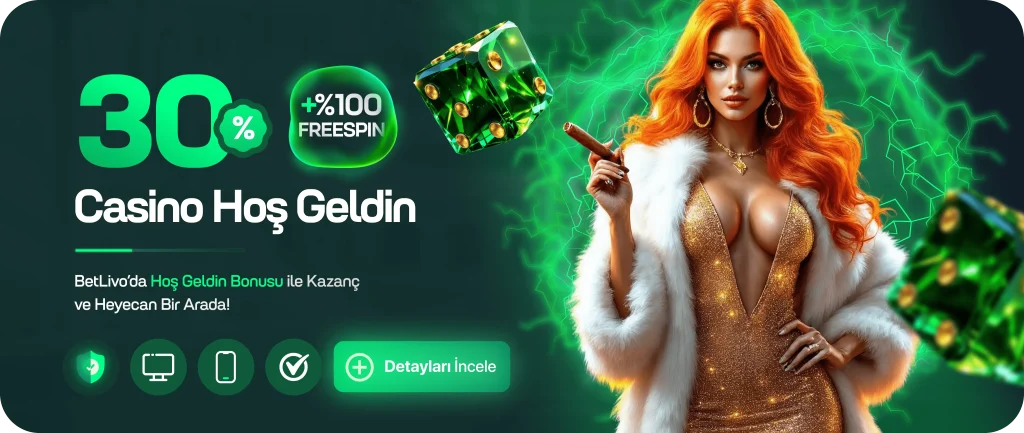 betlivo %30 casino hoşgeldin bonusu