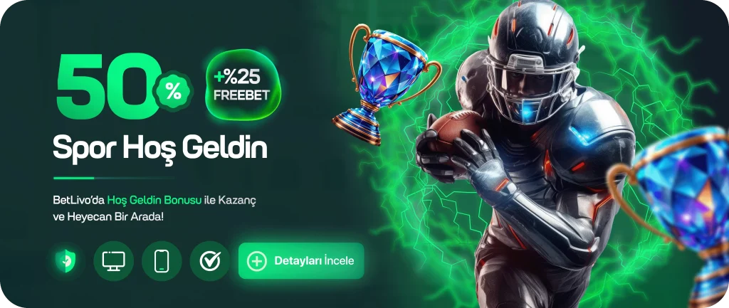 betlivo %50 spor hoşgeldin bonusu